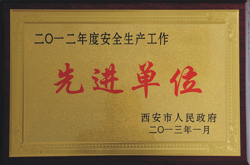 2012年度安全生產(chǎn)工作